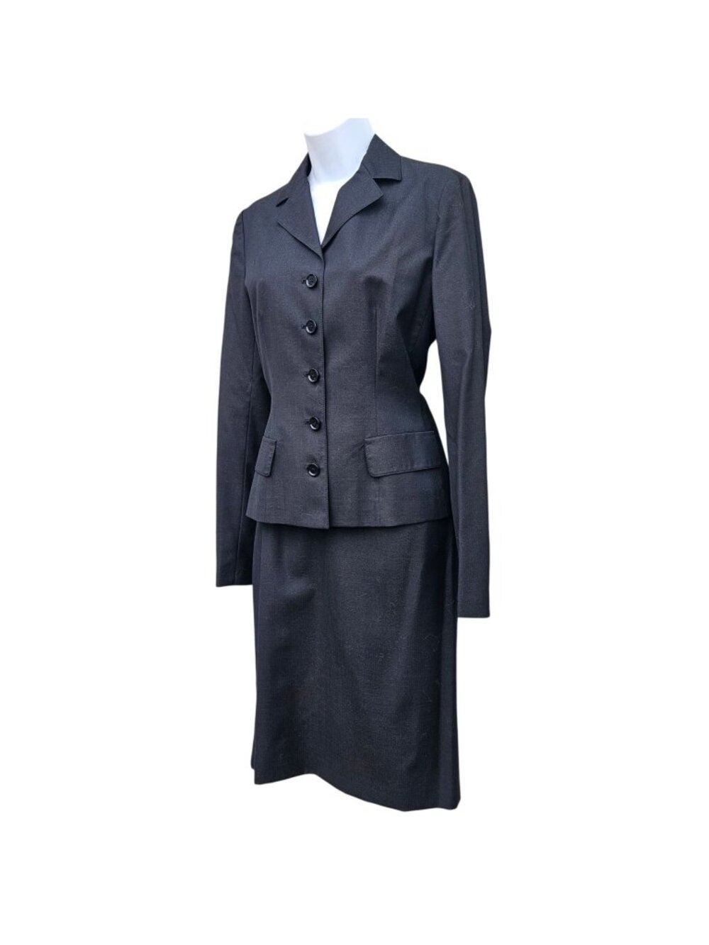 Dolce & Gabbana Black Tailored Pencil Skirt and Jacket